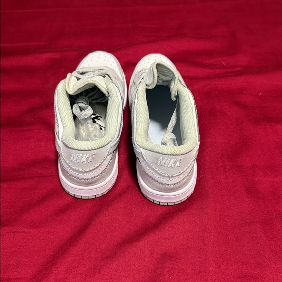 Nike Kids White and Light Gray Low-Top Sneakers - Picture 2 of 5